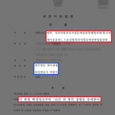 전 여자친구 대상 협박·스토킹·통매음 사건, 전문 변호 조력으로 실형 피하고 집행유예