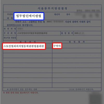 보복성 협박 및 스토킹행위 고소 대리, 벌금형 처분 이끌어내